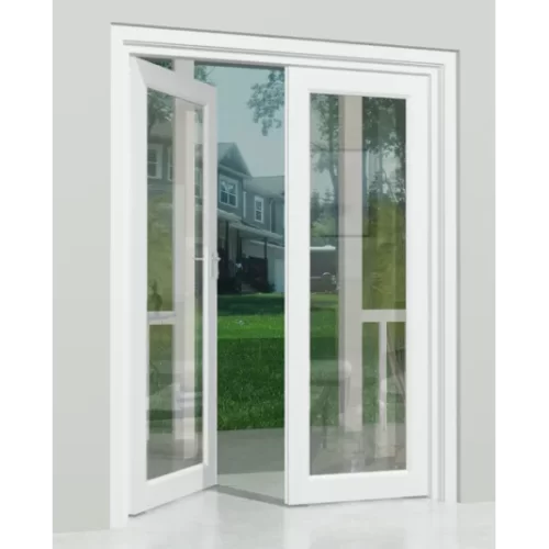 CỬA ĐI uPVC 2 CÁNH MỞ QUAY NGOÀI